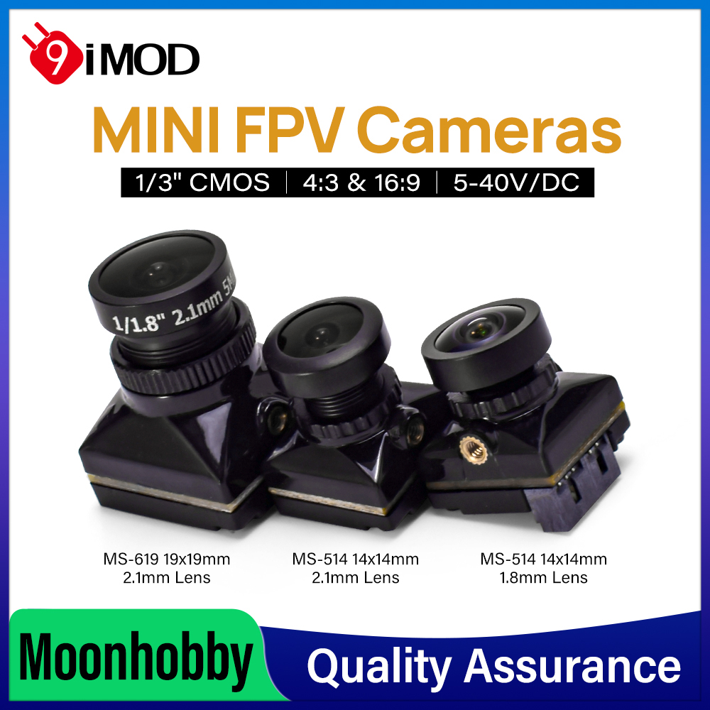 Drone Racing Camera - 9IMOD Mini FPV-Kamera 1500/1800 TVL mit